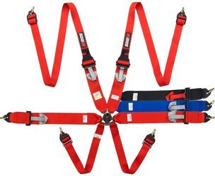 RRS R6 HANS FIA Ultralehké bezpečnostní pásy - 6-bodové 2/3"