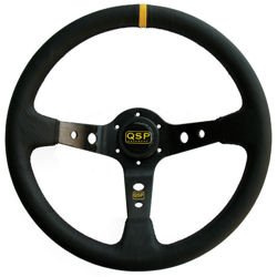 Kožený volant QSP 3ramenný 350mm / 90mm