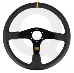 QSP 3ramenný kožený volant 380mm plochý