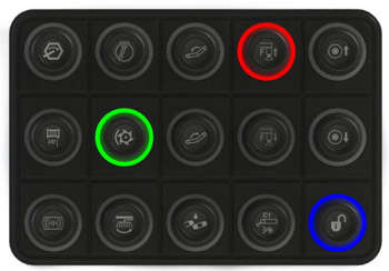 Klávesnice CAN Ecumaster - 15 kláves RGB