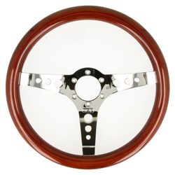 Dřevěný Volant QSP QS-W350S3 – plochý, 350 mm, 3ramenný