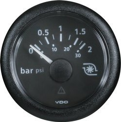 Wskaźnik doładowania TURBO VDO VIEWLINE 0-2 bar