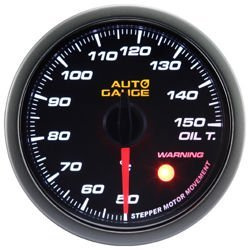 Auto Gauge Ukazatel teploty oleje - VAROVÁNÍ NA KOUŘ 60 mm