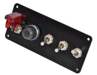 Spouštěcí panel hliníkový černý IRP 5x