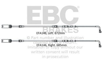 EFA146 - Snímač opotřebení brzdových destiček EBC Brakes