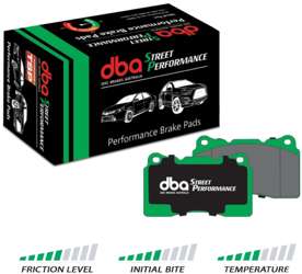 Přední brzdové destičky DBA Brake Pads Street Performance ECE R90 certified Hawk HB178x.564 - DB1170SP MITSUBISHI 3000 GTO NISSAN Aust NZ 180SX 200SX S14 300ZX GZ32 Z32 Silvia S14 S15 Skyline R32 R33 R34 SUBARU Impreza 22B GB270 Prodrive P1 TOYOTA Yaris