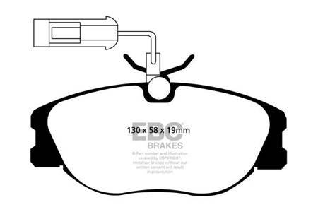 DP1109 - Sada brzdových destiček Série ULTIMAX2 EBC Brakes