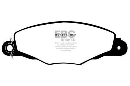 DP1188/2 - Sada brzdových destiček Série ULTIMAX2 EBC Brakes