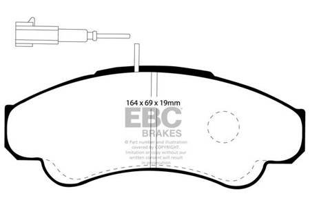 DP1379 - Sada brzdových destiček Série ULTIMAX2 EBC Brakes