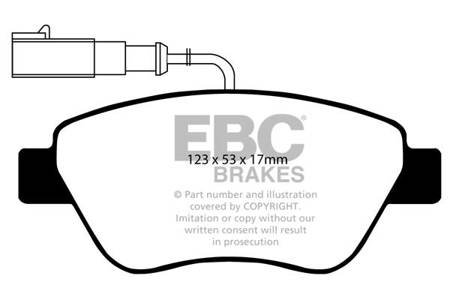 DP1384 - Sada brzdových destiček Série ULTIMAX2 EBC Brakes