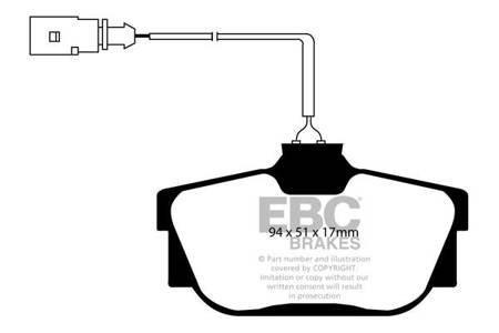 DP1445 - Sada brzdových destiček Série ULTIMAX2 EBC Brakes