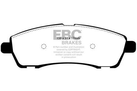 DP1603 - Sada brzdových destiček Série ULTIMAX2 EBC Brakes