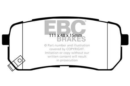 DP1814 - Sada brzdových destiček Série ULTIMAX2 EBC Brakes