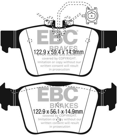 DP32315C - Sada brzdových destiček Série REDSTUFF EBC Brakes