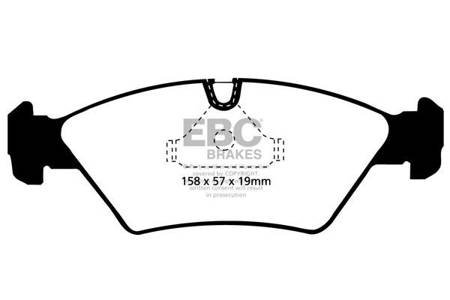 DP3414C - Sada brzdových destiček Série REDSTUFF EBC Brakes