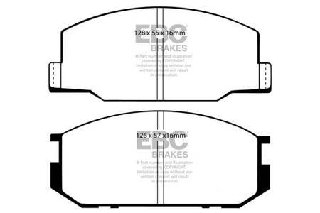 DP3456C - Sada brzdových destiček Série REDSTUFF EBC Brakes