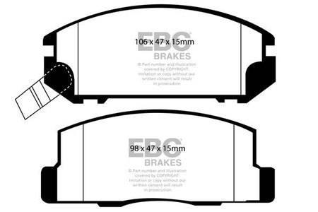 DP41107R - Sada brzdových destiček Série YELLOWSTUFF EBC Brakes