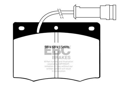 DP437 - Sada brzdových destiček Série ULTIMAX2 EBC Brakes