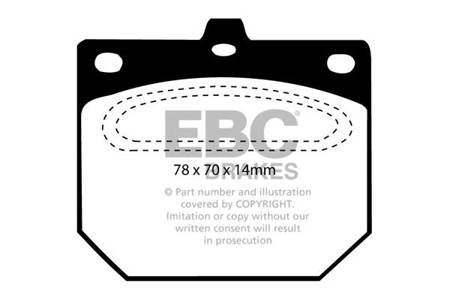 DP562 - Sada brzdových destiček Série ULTIMAX2 EBC Brakes