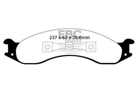 DP61257 - Sada brzdových destiček Série GREENSTUFF EBC Brakes