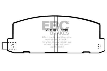 DP649 - Sada brzdových destiček Série ULTIMAX2 EBC Brakes