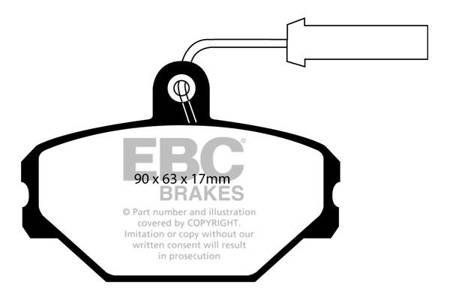 DP718 - Sada brzdových destiček Série ULTIMAX2 EBC Brakes