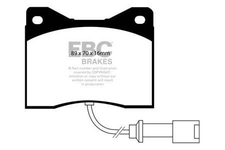 DP753 - Sada brzdových destiček Série ULTIMAX2 EBC Brakes