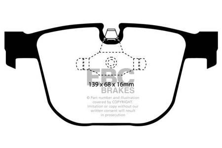 DP81451RPX - Sada závodních brzdových destiček Série RP-X Racing EBC Brakes