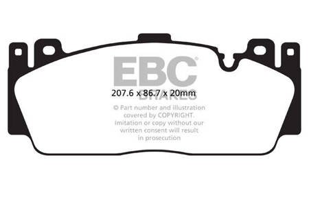 DP82148RP1 - Sada závodních brzdových destiček Série RP-1 Racing EBC Brakes