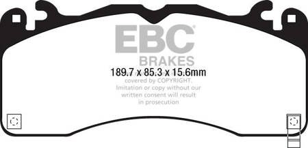 DP83040RP1 - Sada závodních brzdových destiček Série RP-1 Racing EBC Brakes