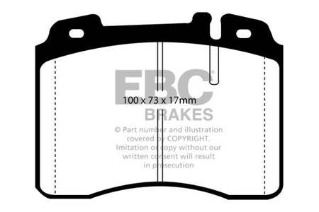 DP927 - Sada brzdových destiček Série ULTIMAX2 EBC Brakes