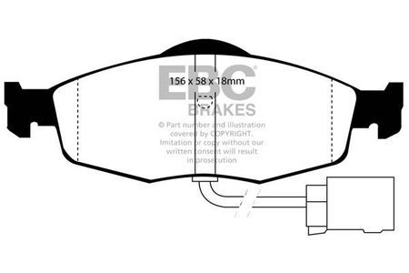 DP955 - Sada brzdových destiček Série ULTIMAX2 EBC Brakes