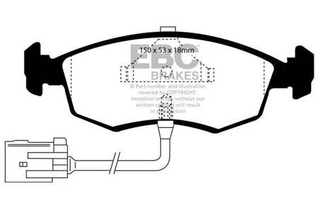 DP961 - Sada brzdových destiček Série ULTIMAX2 EBC Brakes