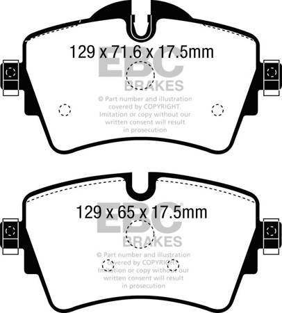 DPX2227 - Sada brzdových destiček Série ULTIMAX2 EBC Brakes