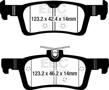 DPX2319 - Sada brzdových destiček Série ULTIMAX2 EBC Brakes