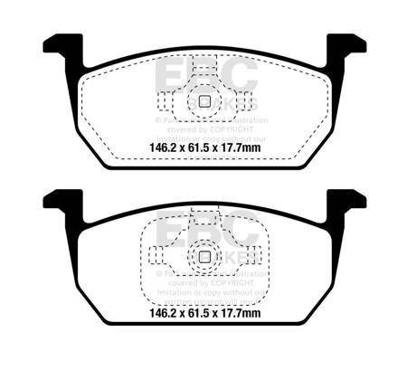 DPX2374 - Sada brzdových destiček Série ULTIMAX2 EBC Brakes