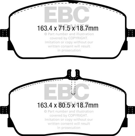 DPX2390 - Sada brzdových destiček Série ULTIMAX2 EBC Brakes