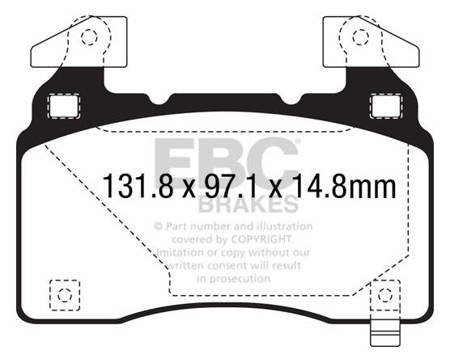 DPX3028 - Sada brzdových destiček Série ULTIMAX2 EBC Brakes