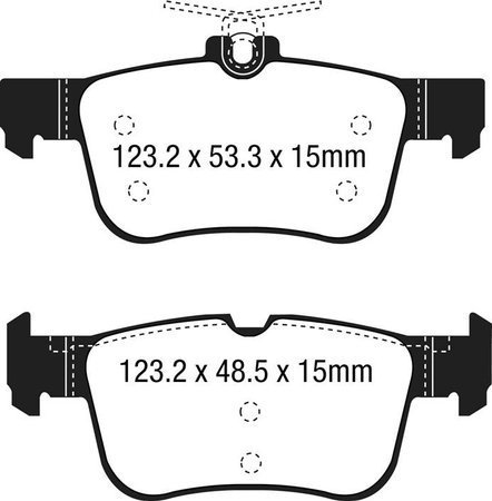 DPX3047 - Sada brzdových destiček Série ULTIMAX2 EBC Brakes