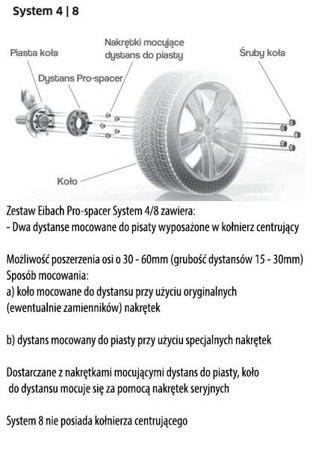 Eibach Pro-Spacer rozpěrky kol Mitsubishi Lancer Sedan (CY/Z_A) 03.07-