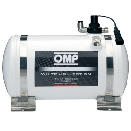 Hasicí systém OMP White Collection - hliníkový, elektrický 4,25L