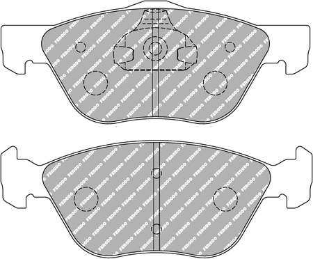 Přední brzdová destička Ferodo Racing DS2500 FCP1052H ALFA ROMEO 145 146 147 155 156 GT GTV Spider SPIDER 916 FIAT Bravo FA/175 Marea Marea Weekend Multipla PUNTO 188 LANCIA Dedra Delta Delta