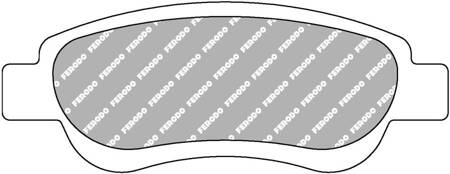 Přední brzdová destička Ferodo Racing DS2500 FCP1790H CITROEN C1 PEUGEOT 107 TOYOTA Aygo,