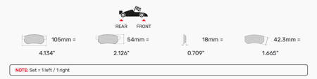 Přední brzdová destička Ferodo Racing DS2500 FCP393H CITROEN AX BX BX XB- Break C15 Saxo ZX PEUGEOT 106 205 206 305 306 309 405 RENAULT 11 18 19 20 21 5 5 Super 9 Clio Clio II Espace I Express Extra Fuego Rapid SUPER RENAULT-ALPINE 2500 2800 Alpine GTA 