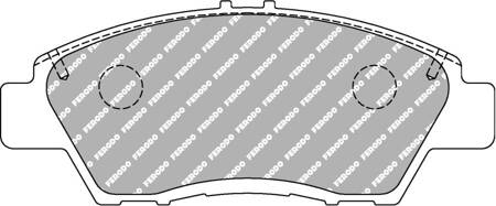 Přední brzdová destička Ferodo Racing DS2500 FCP4404H HONDA CITY Saloon GM CR-Z ZF1 INSIGHT ZE JAZZ III GE GE 