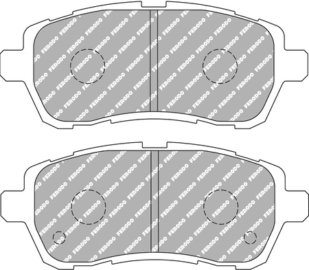 Přední brzdová destička Ferodo Racing DS2500 FCP4426H FORD Fiesta 6 Van MAZDA 2 SUZUKI Swift IV V 