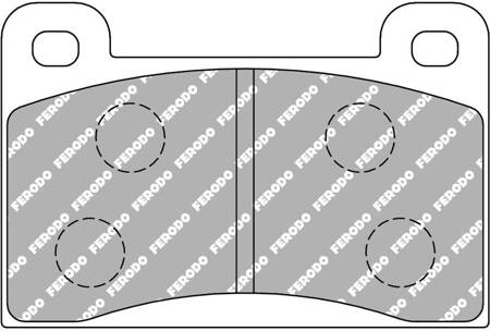 Přední brzdová destička Ferodo Racing DS2500 FCP461H SKODA 130 Estelle 135 TATRA T613 T700 WARTBURG 311 353 353