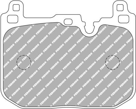 Přední brzdová destička Ferodo Racing DS2500 FCP4872H MINI F55 F56 CLUBMAN F54 Convertible F57 COUNTRYMAN F60 