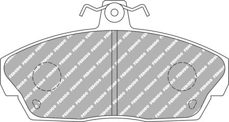 Přední brzdová destička Ferodo Racing DS2500 FCP613H HONDA Civic Civic Aerodeck CRX IV V Concerto LAND ROVER Freelander MG ZR ZS 200 Convertible XW Hatchback RF 214 218 220 25 400 RT 414 418 420 45 820 825 827 Cityrover Streetwise,