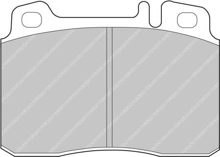 Přední brzdová destička Ferodo Racing DS2500 FCP646H MERCEDES 190 W201 300 320 400 420 500 C36 AMG E320 E36 E360 E420 E430 SL24 SL280 SL300 SL320 SL500 SL600